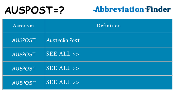 what-does-auspost-mean-auspost-definitions-abbreviation-finder