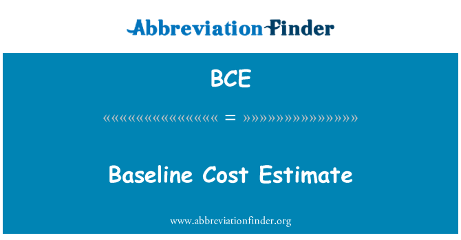 bce-baseline-cost-estimate