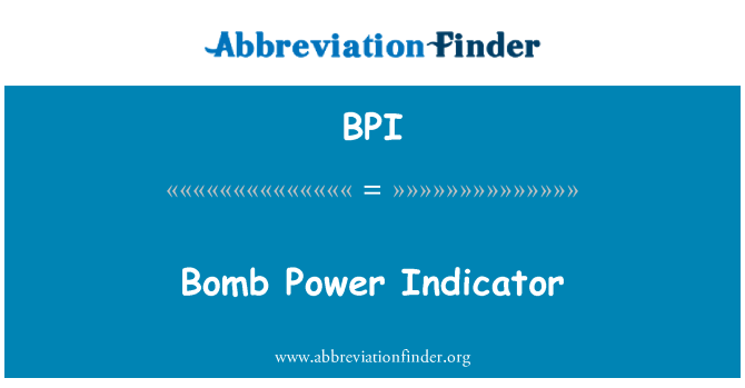 BPI: Bomba galios indikatorius