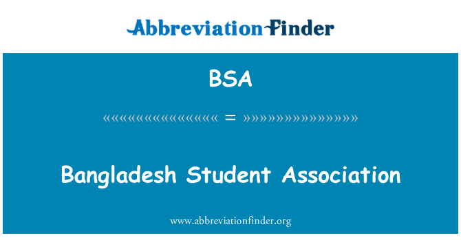 BSA: Associação de estudantes de Bangladesh