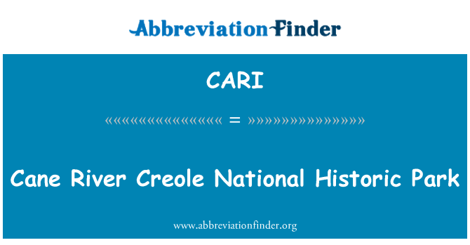 cari-definition-cane-river-creole-national-historic-park