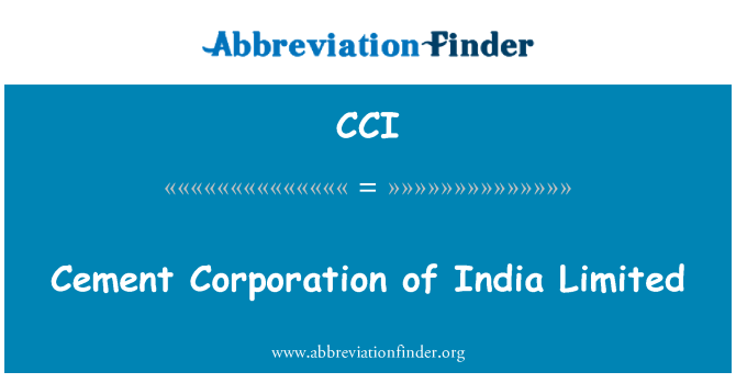 CCI: Corporation di cemento di India Limited