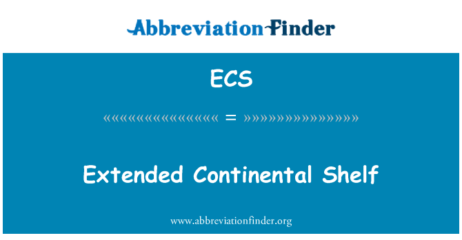 ECS: Extensa plataforma Continental