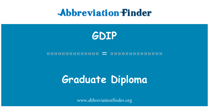 Postgraduate Diploma Abbreviation Uk