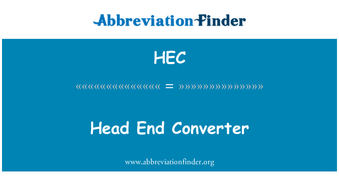 HEC: Pea End Converter