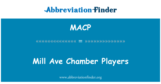 MACP: Mill Ave Chamber Players