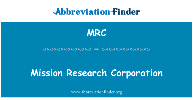 MRC: Missió Research Corporation