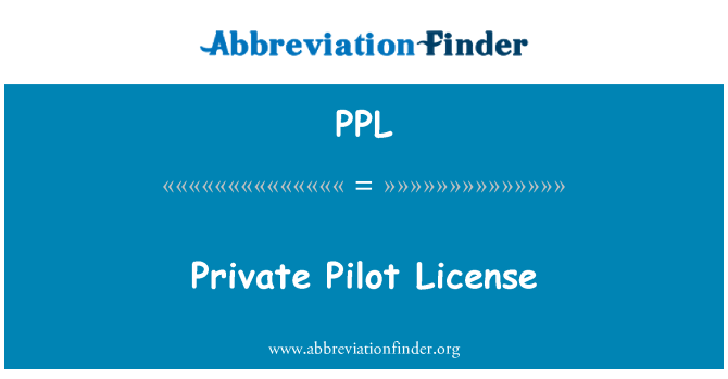 PPL: Llicència de Pilot privat